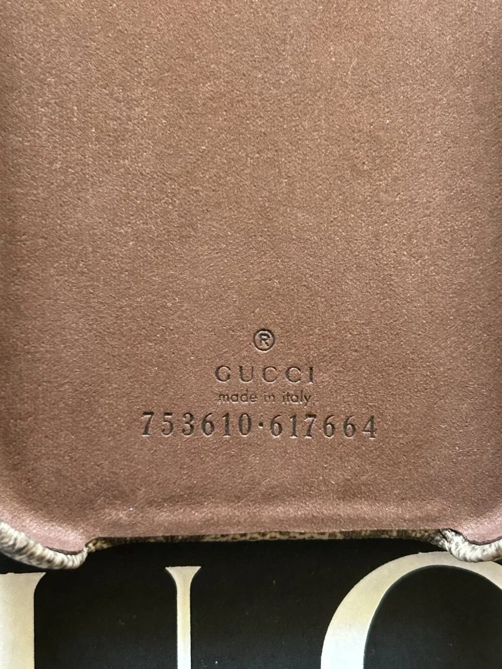 Authentic GUCCI Ophidia GG Supreme iPhone 14 Pro Case 753610